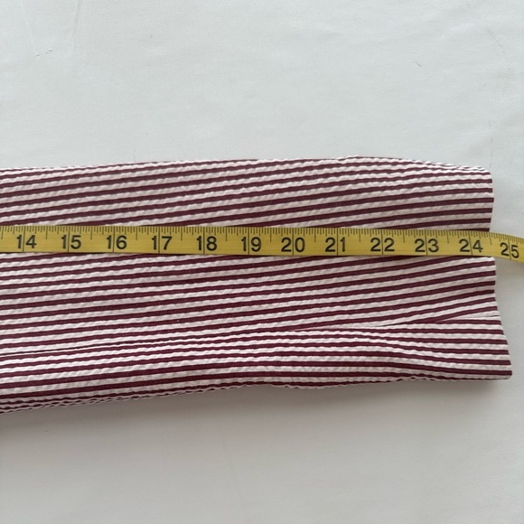 J.Crew Schoolboy Blazer Women’s 12 Red White Stripe Cotton Lined Jacket - Picture 9 of 13